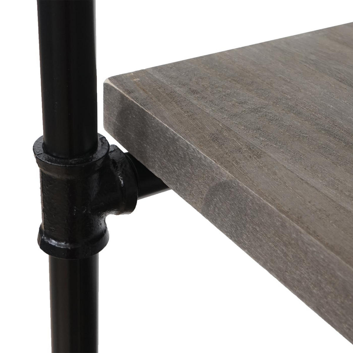 STANDREGAL Grau, Braun - Braun/Grau, Holz (80/165/28cm) - MCW