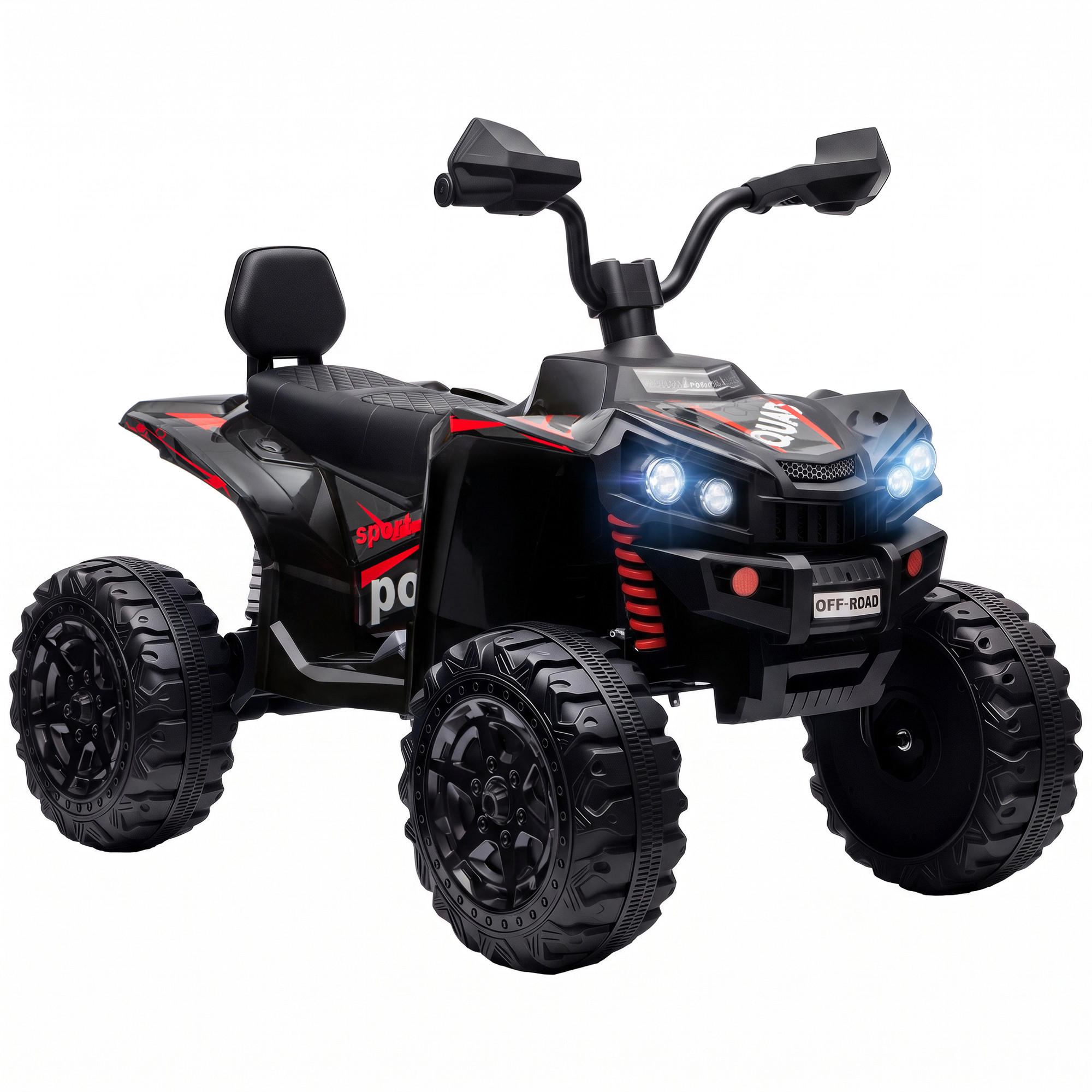 Aiyaplay Kinderquad Schwarz 63x76x106 cm