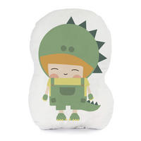 KISSEN happydino 40x30 cm mehrfarbig - Multicolor, Textil (40/30cm) - Happy Friday