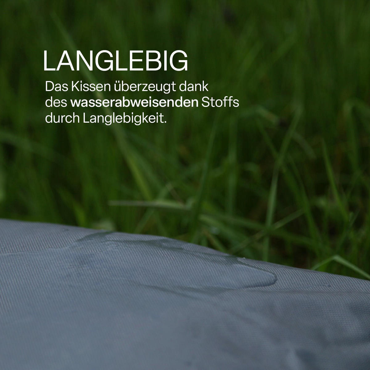 OUTDOORKISSEN 45x45 cm wasserabweisend Dunkelgrau 4er-Pack - Dunkelgrau, Kunststoff (45/45cm)