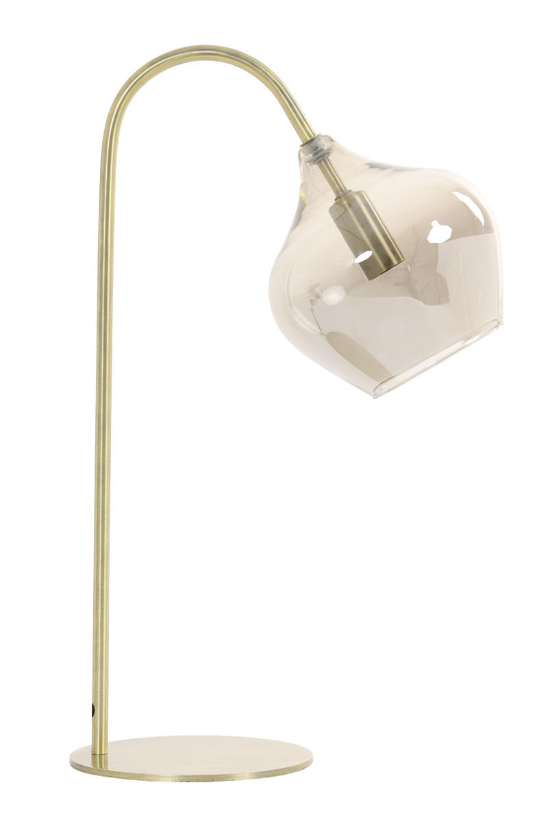 TISCHLAMPE Rakel Bronze 28/17/50,5 cm - Bronzefarben, Glas (28/17/50.5cm) - Light & Living