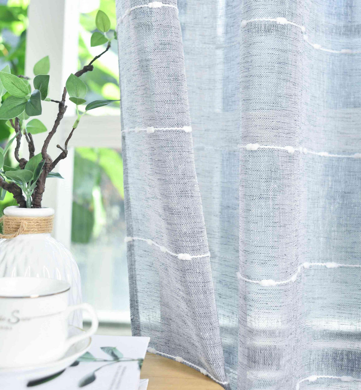 VORHANG 2ER SET »Kassel« HxB 245x140 cm Grau - Grau, Textil (140/245cm) - Gardinenbox