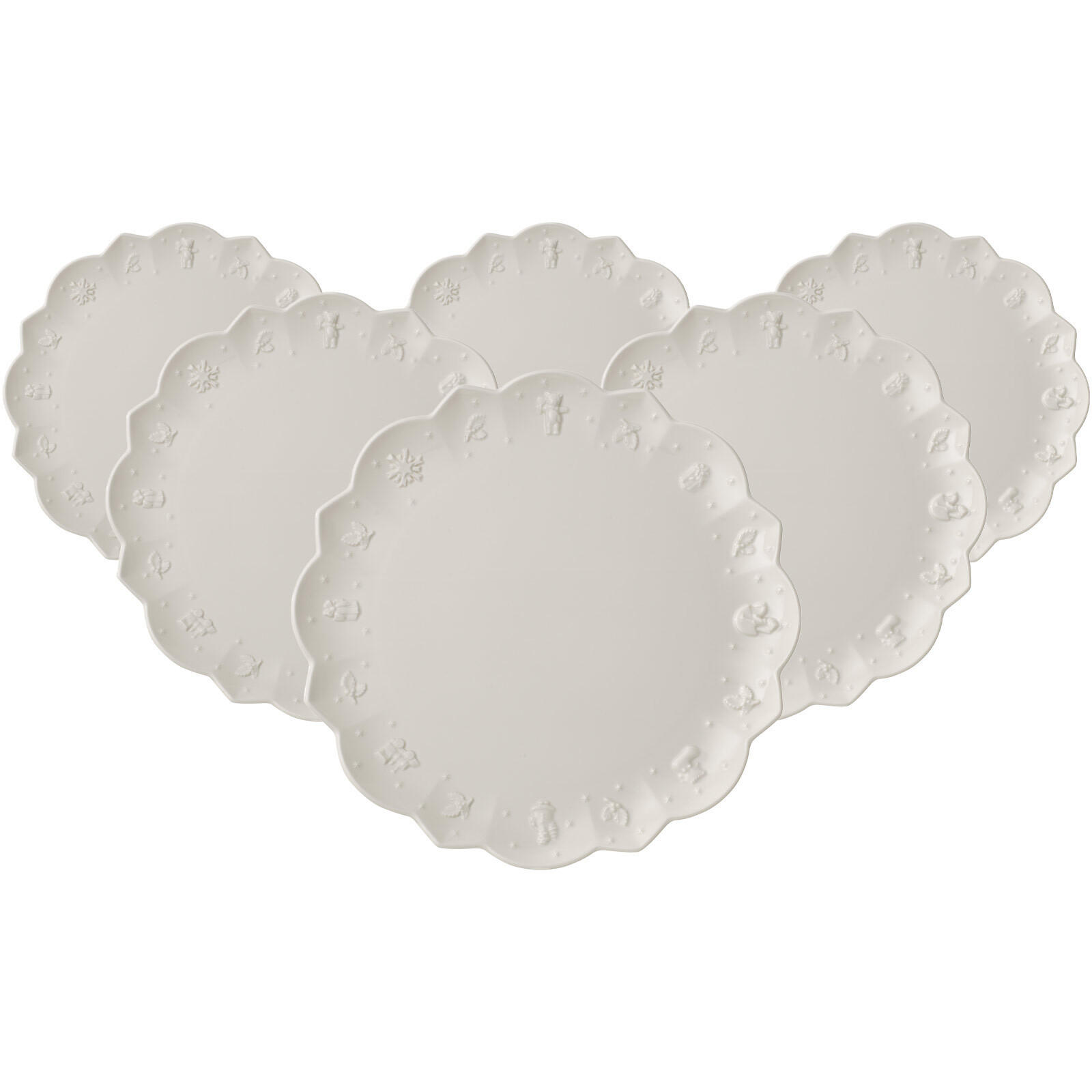 SPEISETELLER Toy's Delight Royal Classic weiß ø 29,5 cm 6er Set - Weiß, Keramik (29.5cm) - Villeroy & Boch