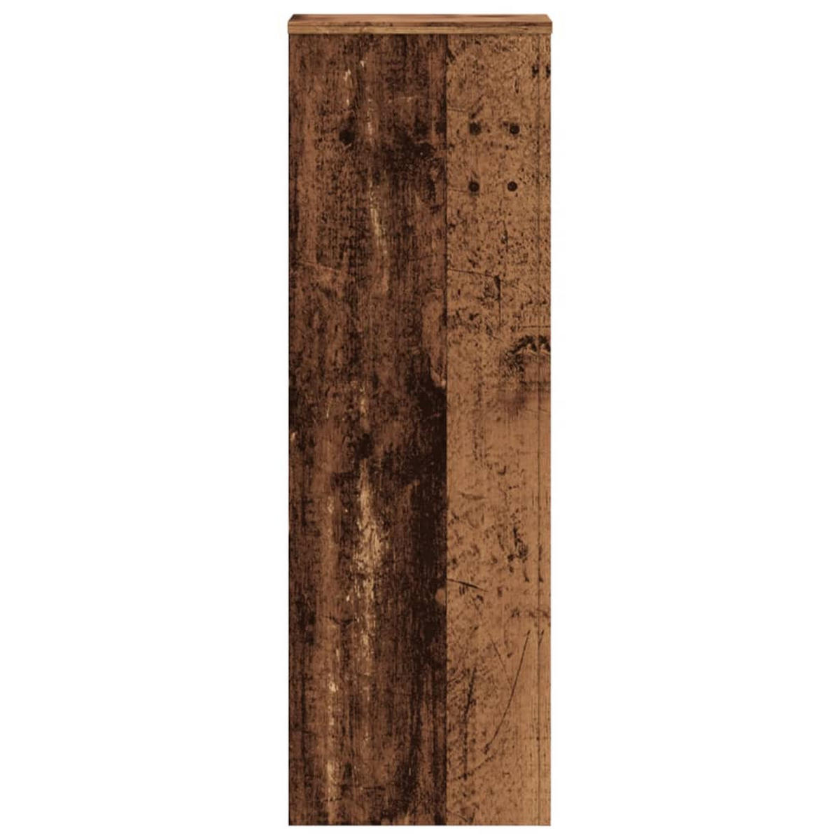 PFLANZENSTÄNDER 2er Set Altholz-Optik 33/33/100 Cm Holzwerkstoff - Braun, Holzwerkstoff (33/100/33cm) - vidaXL