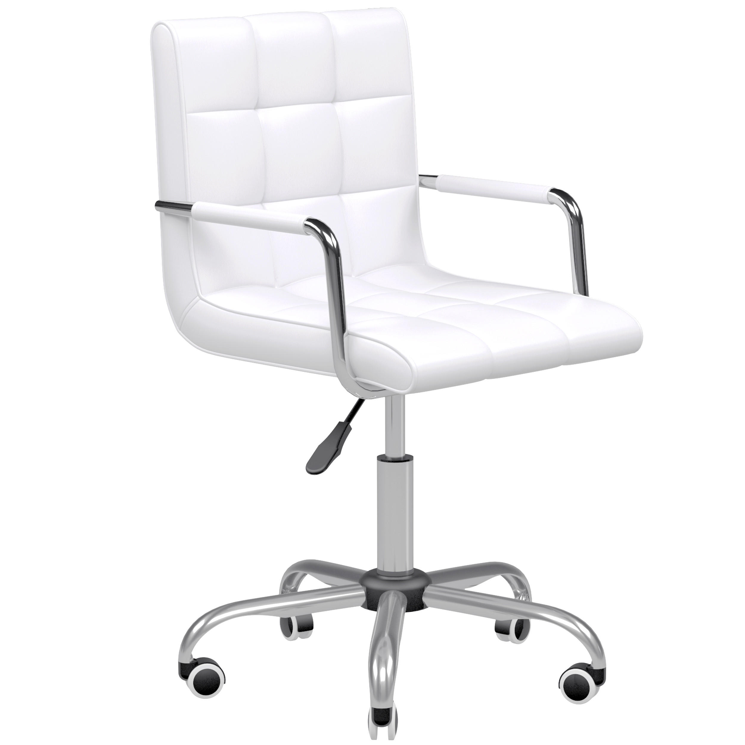 BÜROSTUHL Weiß PU, PVC 52.5xx54x99 xm - Weiß, Kunststoff (54/99/52.5cm) - DESIGN IN