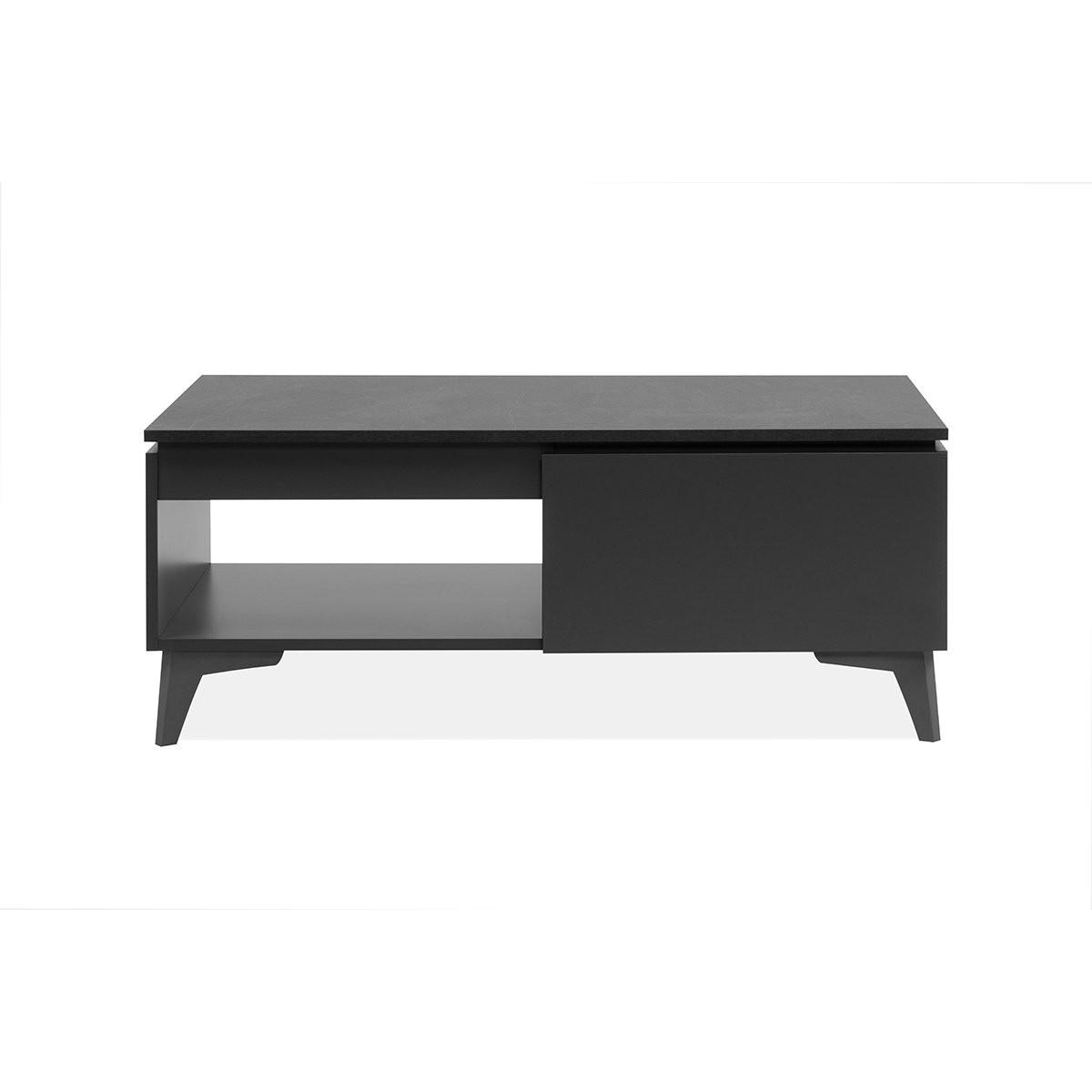 COUCHTISCH Bertrix 55/100/40 cm - Schwarz, Holzwerkstoff (55/100/40cm) - Finori GmbH