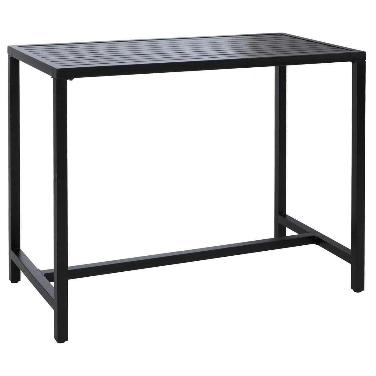 STEHTISCH hranatý - sivá, kov (65/130/105cm) - MCW