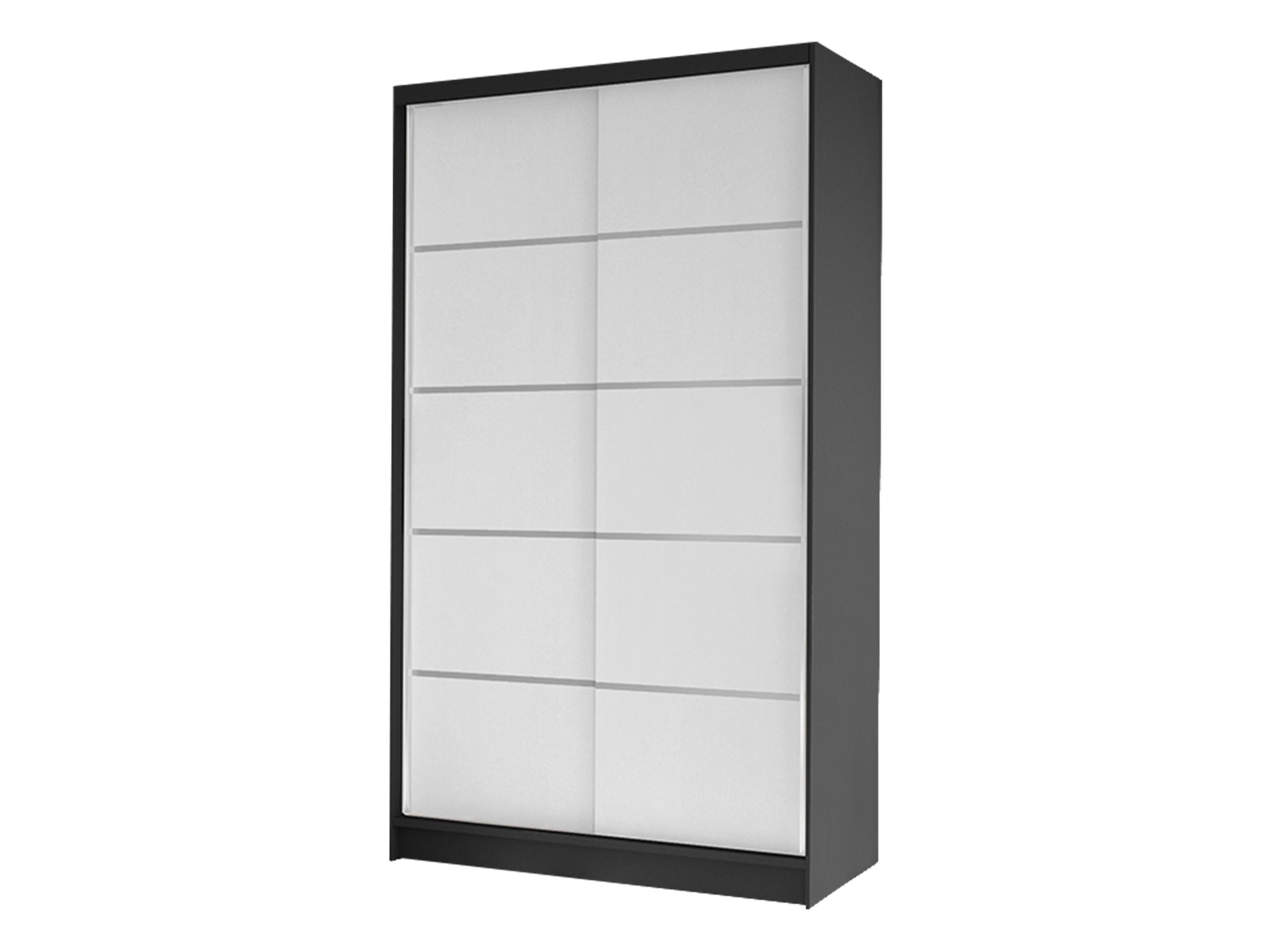 SCHWEBETÜRENSCHRANK Diego IV - Schwarz/Weiß, Holzwerkstoff/Metall (100/200/58cm) - MIRJAN24