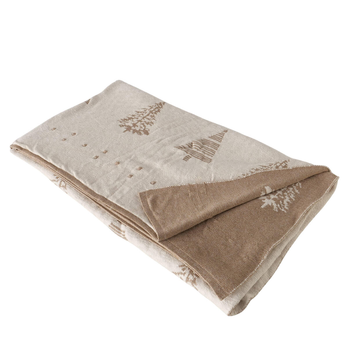 KUSCHELDECKE Martje 170/120 cm - Beige, Textil (170/120cm) - Boltze Home
