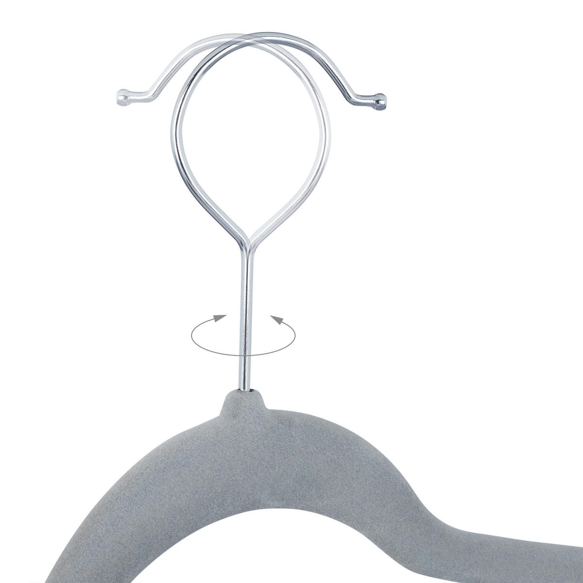 12XZAMATOVÉ vešiaky - viacfarebná, kov/textil (43/22.5/2.8cm) - Relaxdays