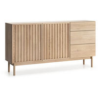 KOMMODE Sapporo mit 3 Schubladen und 2 Türen, eiche Cremona - Eichefarben, Holzwerkstoff (159/84/37cm) - Beautysofa