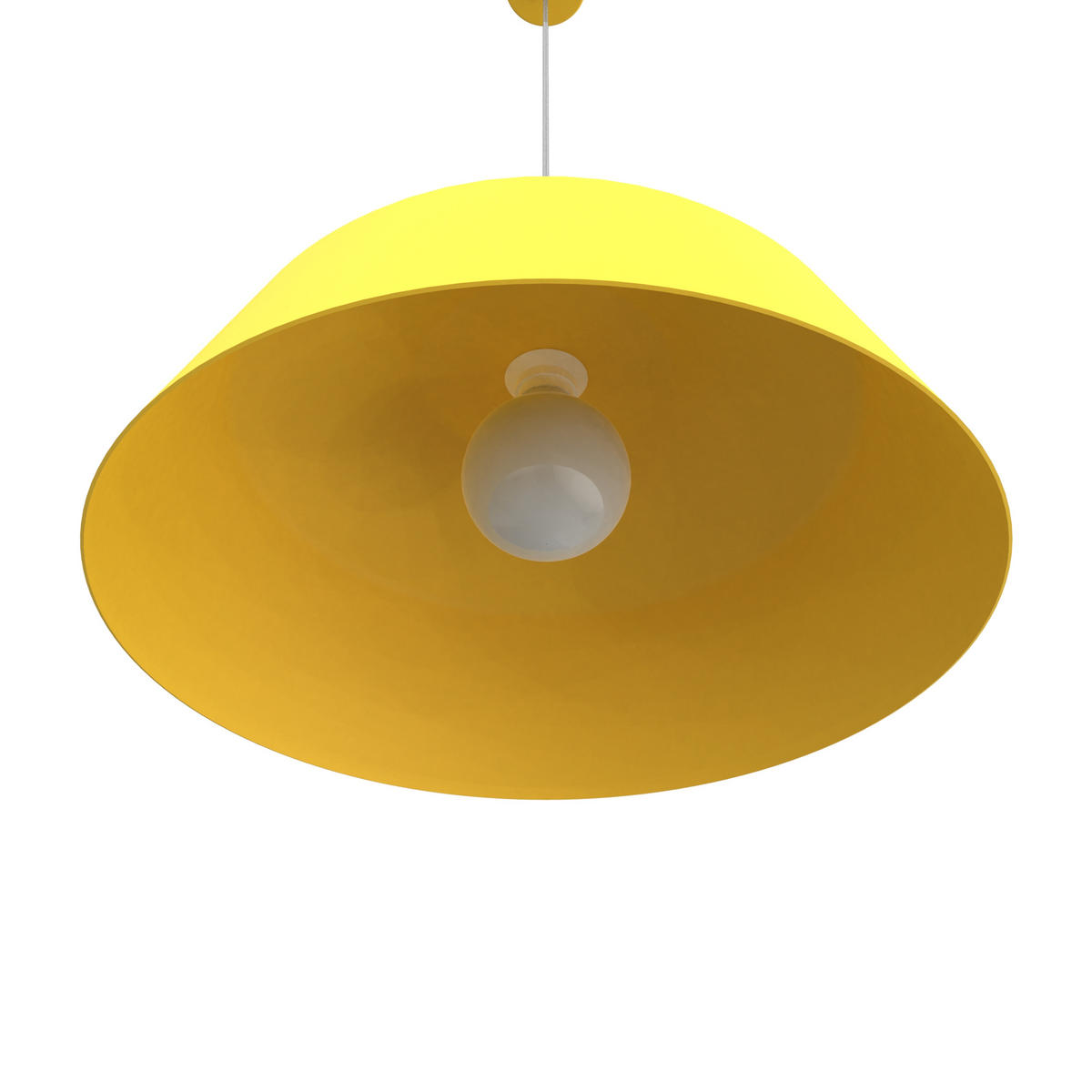 HÄNGELEUCHTE - Gelb, Metall (50/50/17cm) - Lumicom