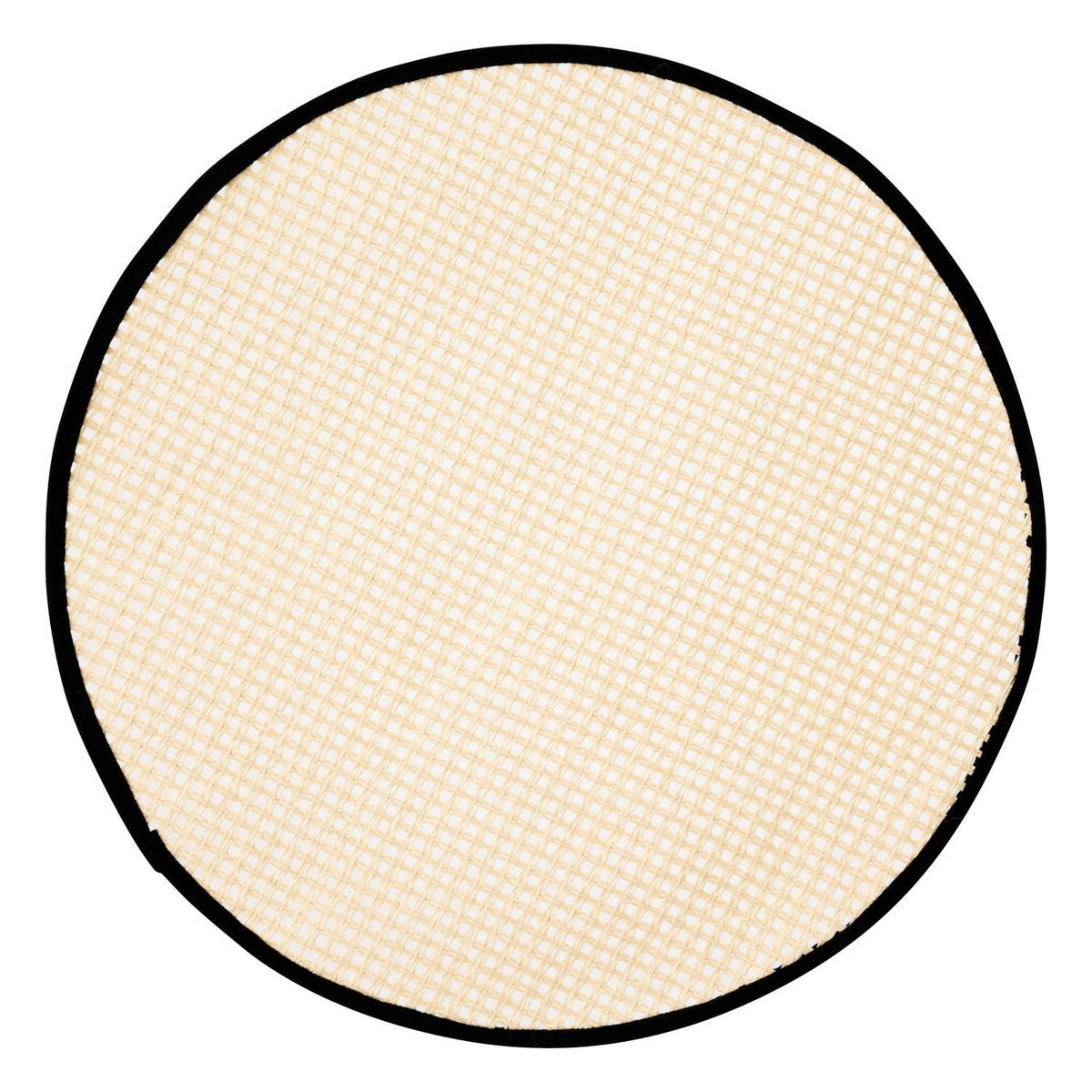 TISCHSET Jute Rivi Ø 38 cm - Schwarz, Naturmaterialien (38cm) - Secret de Gourmet