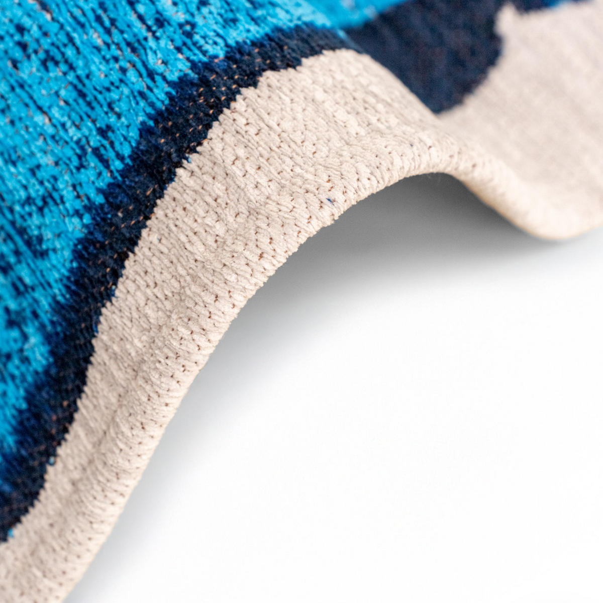 TEPPICH Diva Blue Craft Brush 240/340 cm - Blau, Kunststoff/Textil (240/340cm) - Louis De Poortere