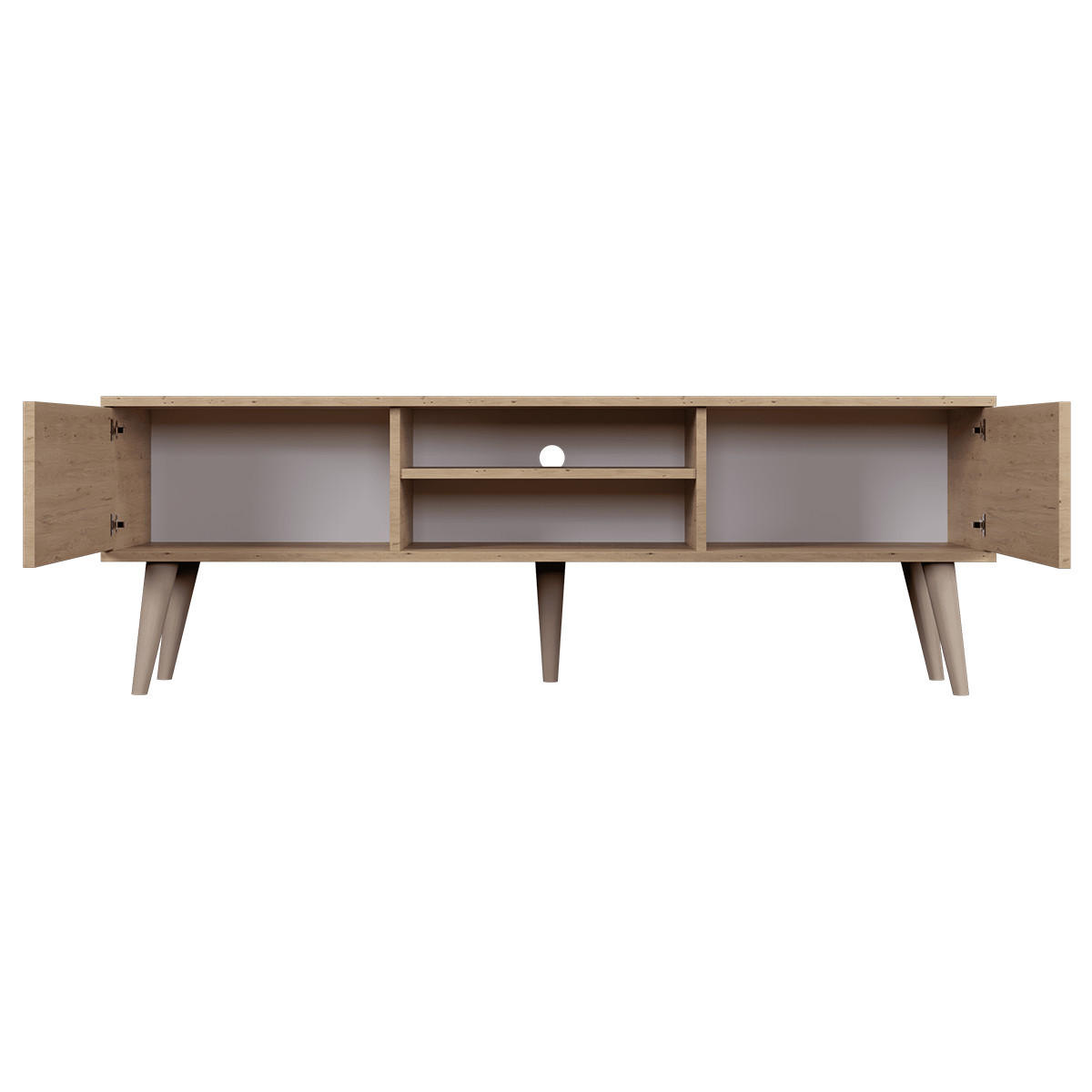 TV-MÖBEL Toronto Holz - Braun, Holzwerkstoff (55/35/160cm) - Petits-meubles