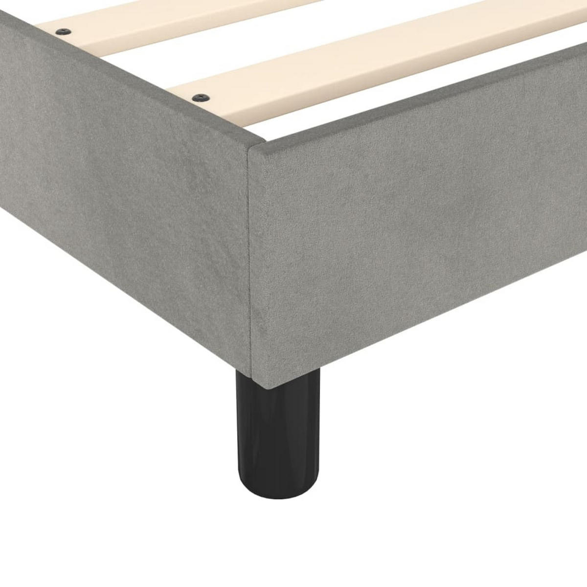POLSTERBETT Rackley 120/203 cm - Hellgrau, Holzwerkstoff (120/200cm) - Nettlife