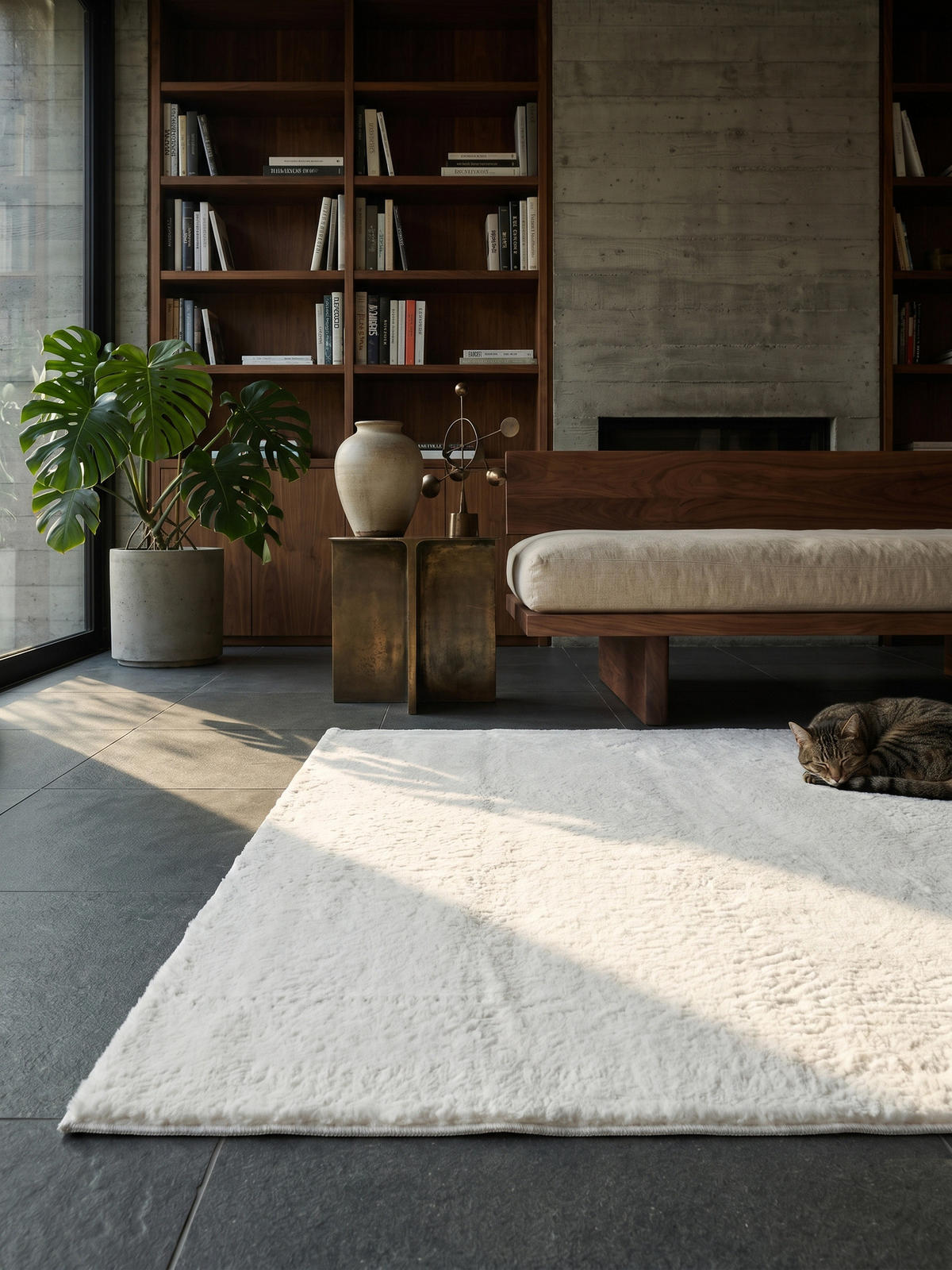 KURZFLORTEPPICH Antirutsch Uni RUTOR Polyester Creme 160 x 220 cm - Beige, Textil (160/220cm) - KADIMA DESIGN