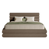 POLSTERBETT Buffalino Hellbraun Boucle 140/200 cm - Braun, Kunststoff/Textil (140/200cm) - Selsey