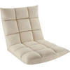 RELAXSESSEL Snooze ,108 x 57 x 13,5 cm,beige - Beige, Textil (57/13.5/108cm) - tectake