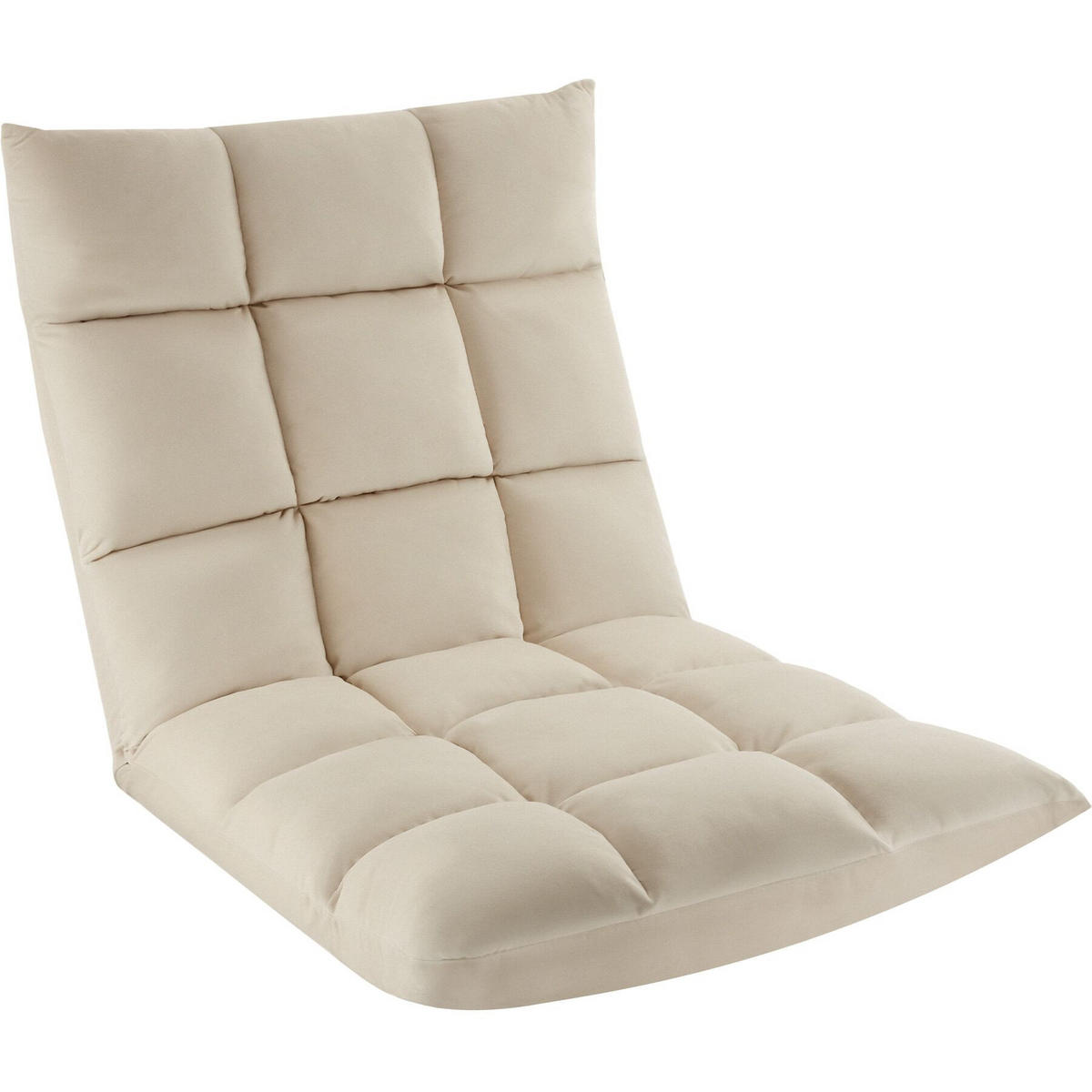 RELAXSESSEL Snooze ,108 x 57 x 13,5 cm,beige - Beige, Textil (57/13.5/108cm) - tectake