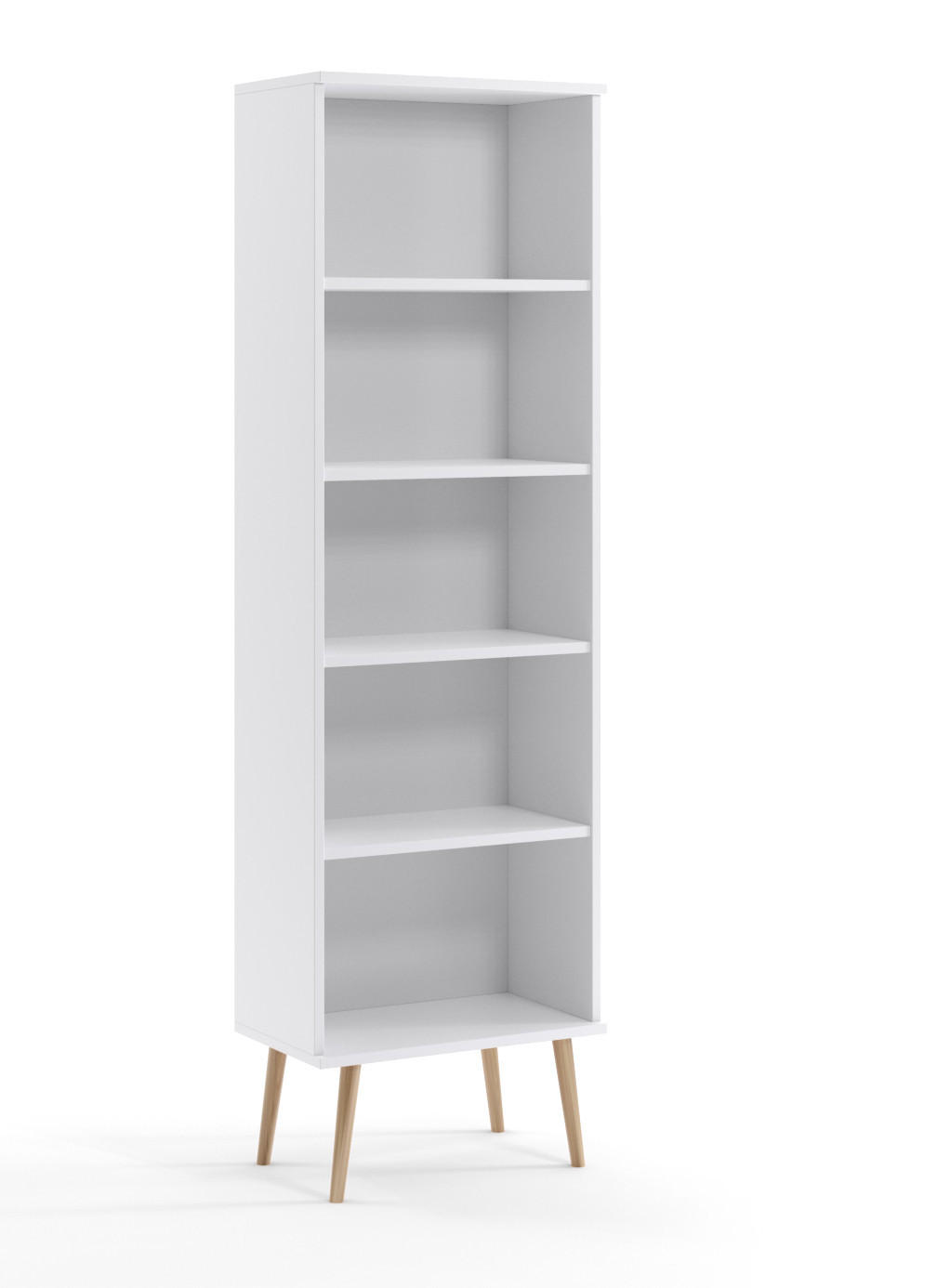 REGAL Weiß Boho Auf Hohen Beinen - Weiß, Holzwerkstoff (46/180/32cm) - Sepro Meble