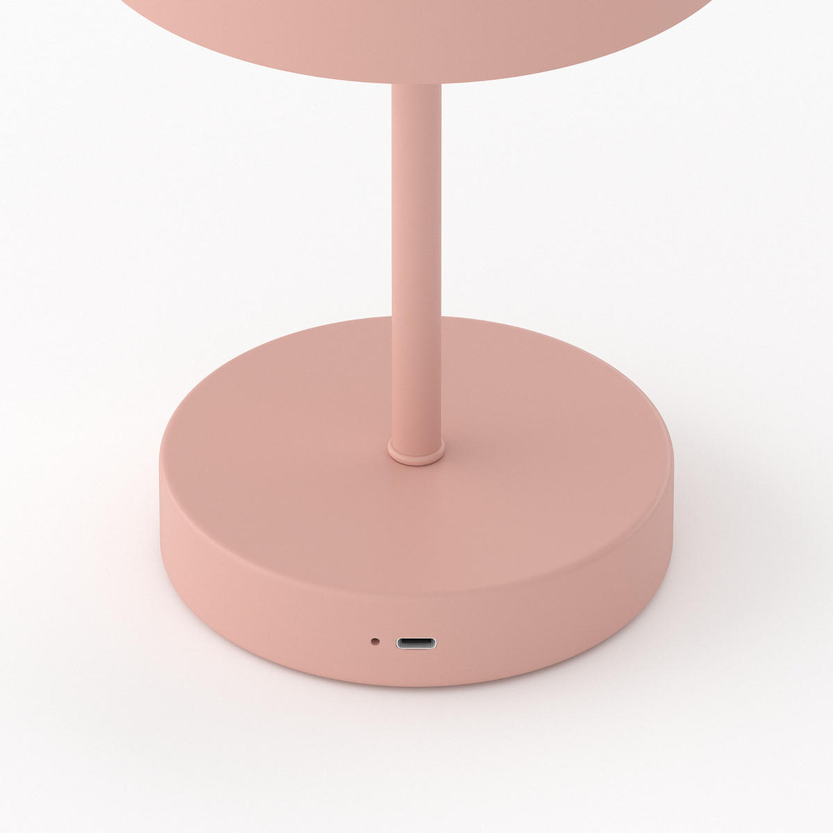 AKKU-TISCHLEUCHTE - Eisen / Kunststoff - Dimmbar - Rosa, Metall (13/13/25cm) - home24