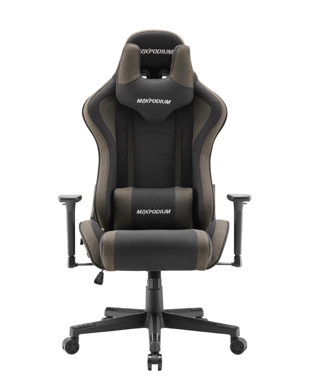 GAMING-STUHL Tactical Grau - Dunkelgrau/Grau, Textil/Metall (55/137/50cm) - MaxPodium