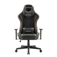 GAMING-STUHL Tactical Grau - Dunkelgrau/Grau, Textil/Metall (55/137/50cm) - MaxPodium