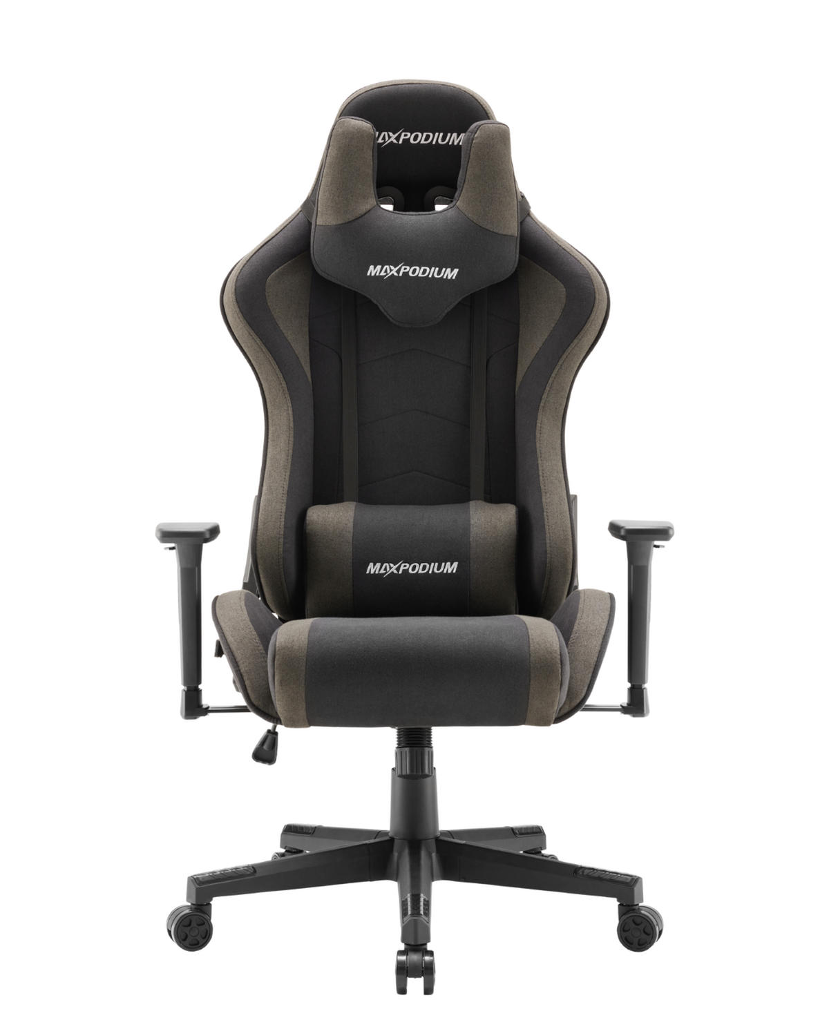 GAMING-STUHL Tactical Grau - Dunkelgrau/Grau, Textil/Metall (55/137/50cm) - MaxPodium