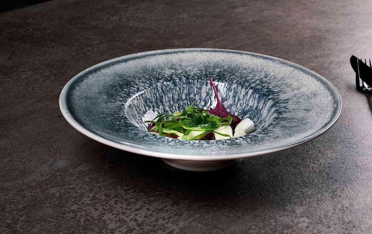 GOURMETTELLER Grana blau-grau ø 28 cm 6er Set - Blaugrau, Keramik (28cm) - Ritzenhoff Breker