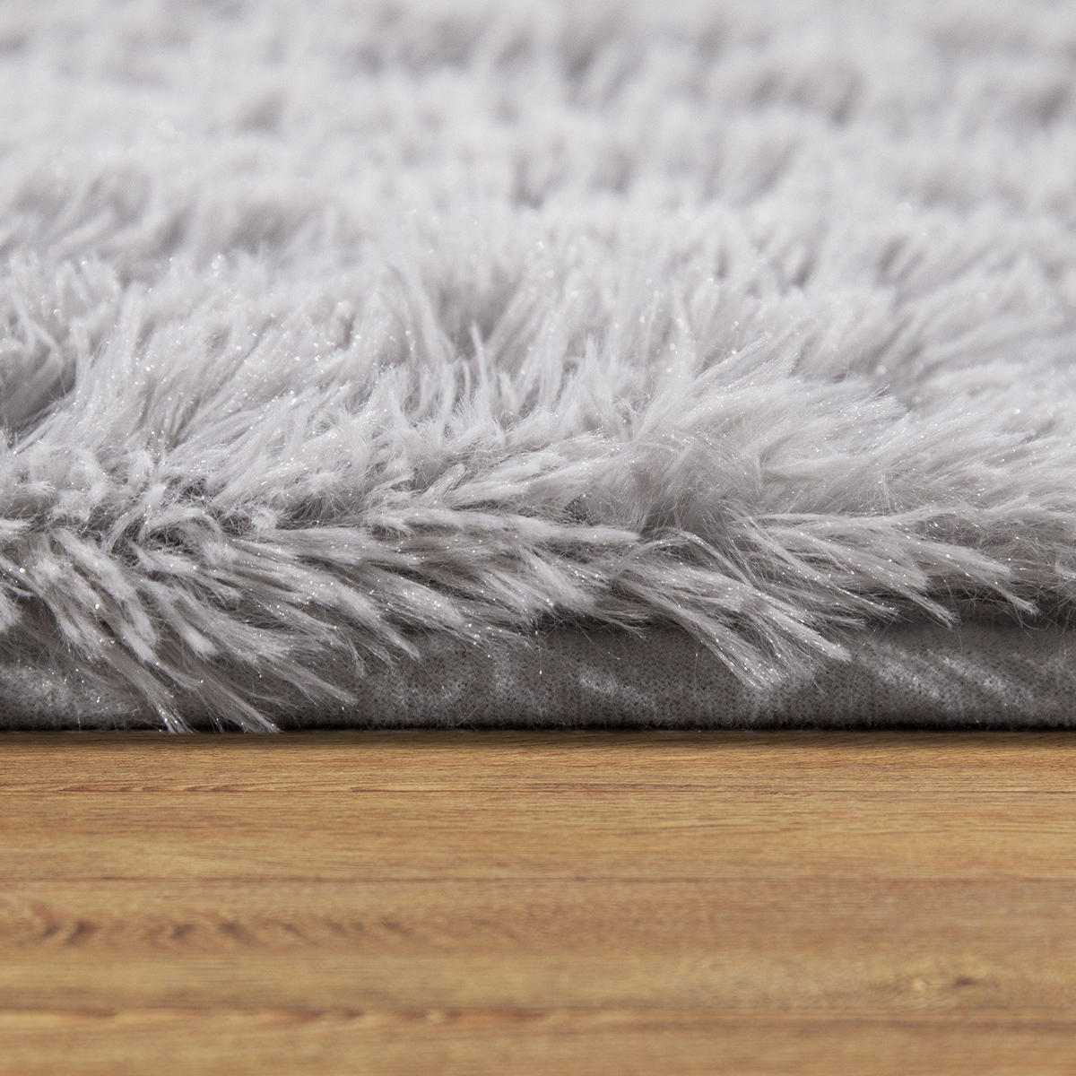 HOCHFLORTEPPICH 200/200 cm Silky 591 - Silberfarben, Textil (200/200cm) - Paco Home