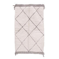 BERBERTEPPICH aus reiner Wolle 124x 210 cm - Beige, Naturmaterialien (124/210cm) - AFK Living