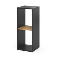 BÜCHERREGAL Tomy Anthrazit/Goldkraft Eiche 30 x 74 cm mit 2 offenen Fächern - Honigeiche/Anthrazit, Holzwerkstoff (30/74/30cm) - Vicco