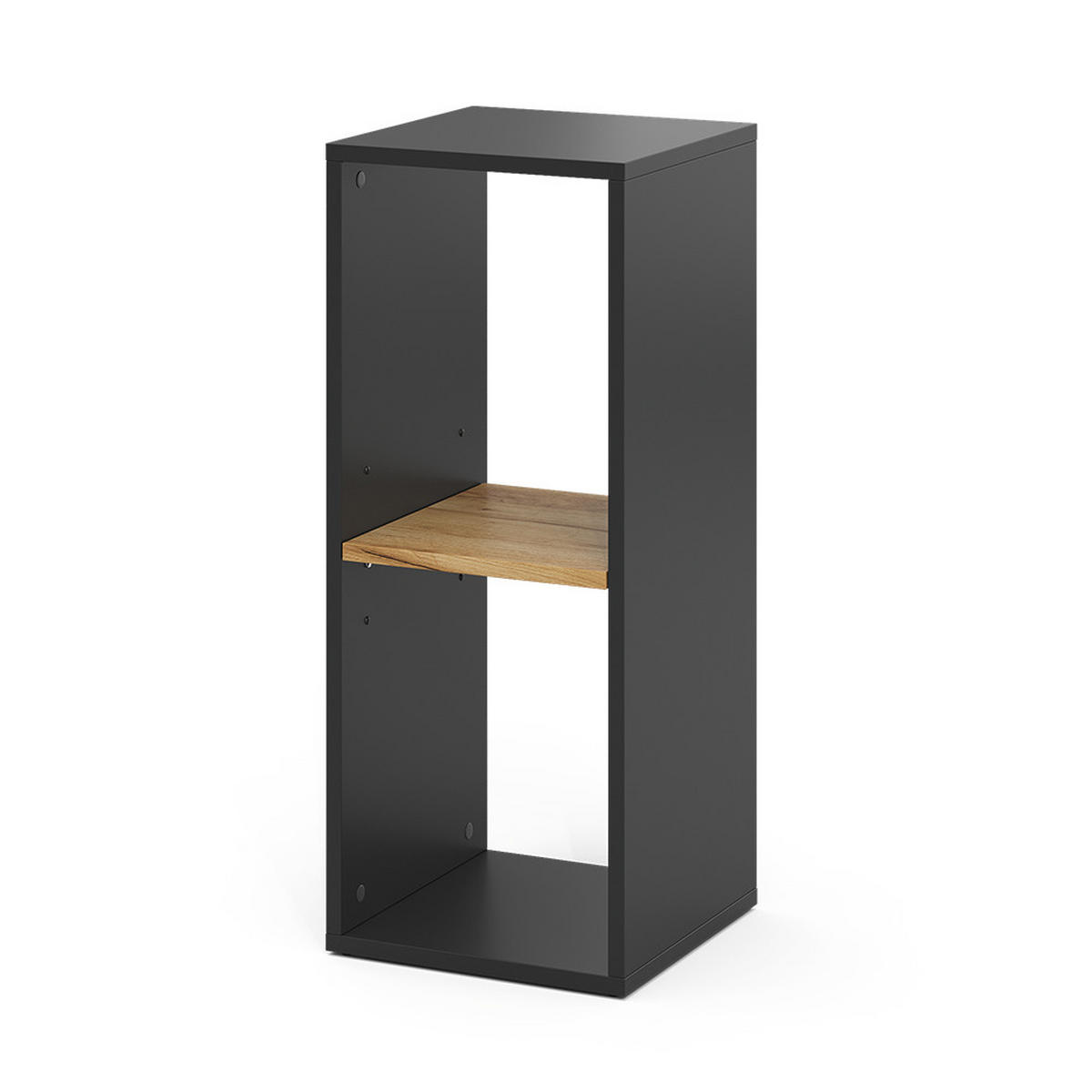 BÜCHERREGAL Tomy Anthrazit/Goldkraft Eiche 30 x 74 cm mit 2 offenen Fächern - Honigeiche/Anthrazit, Holzwerkstoff (30/74/30cm) - Vicco
