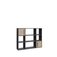 BÜCHERREGAL Randall Anthrazit Eiche - Eichefarben/Dunkelgrau, Holzwerkstoff (25.4/94/120cm) - Decorotika