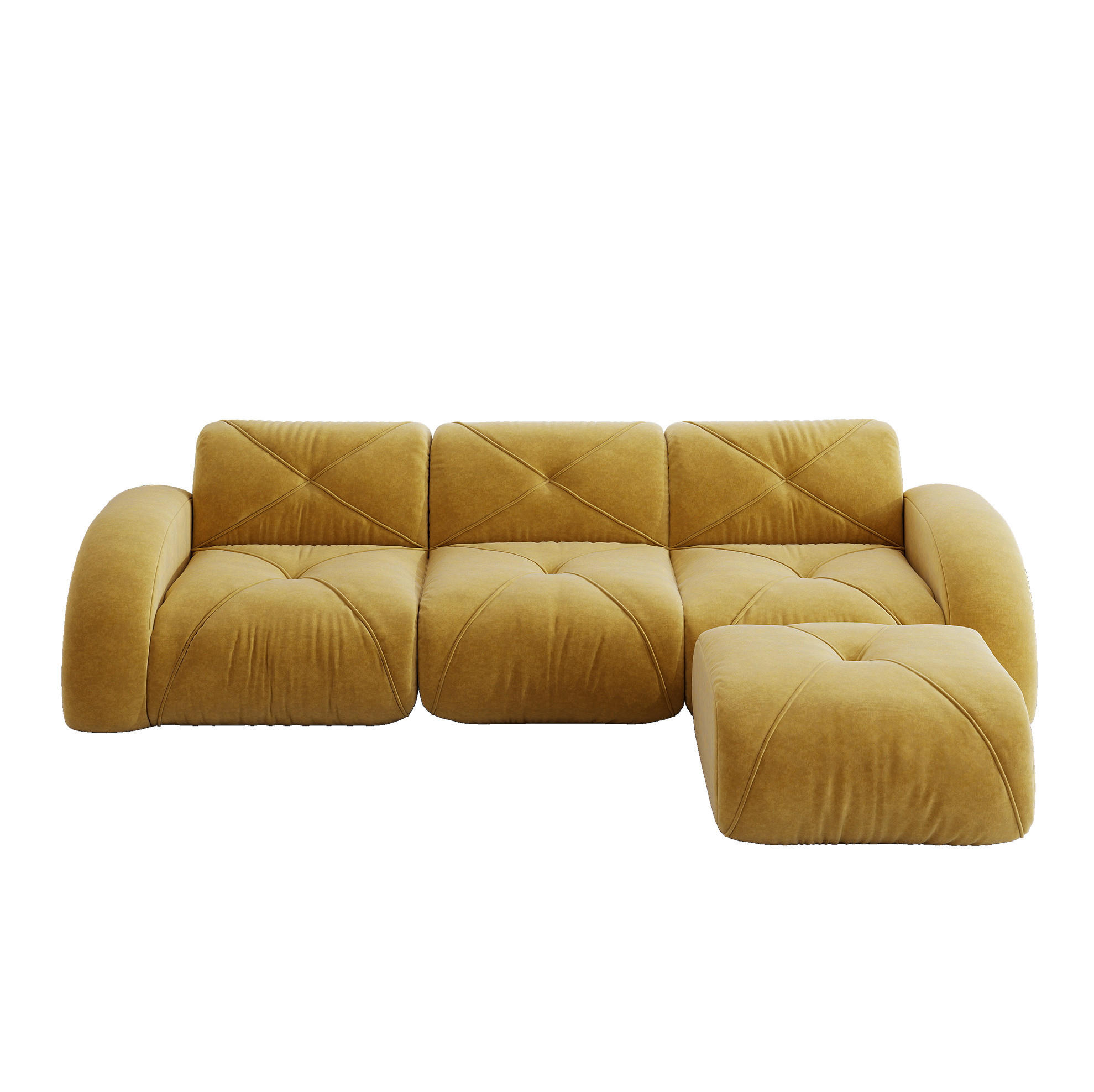 Ivmeu Sofa Gelb 281x171 cm
