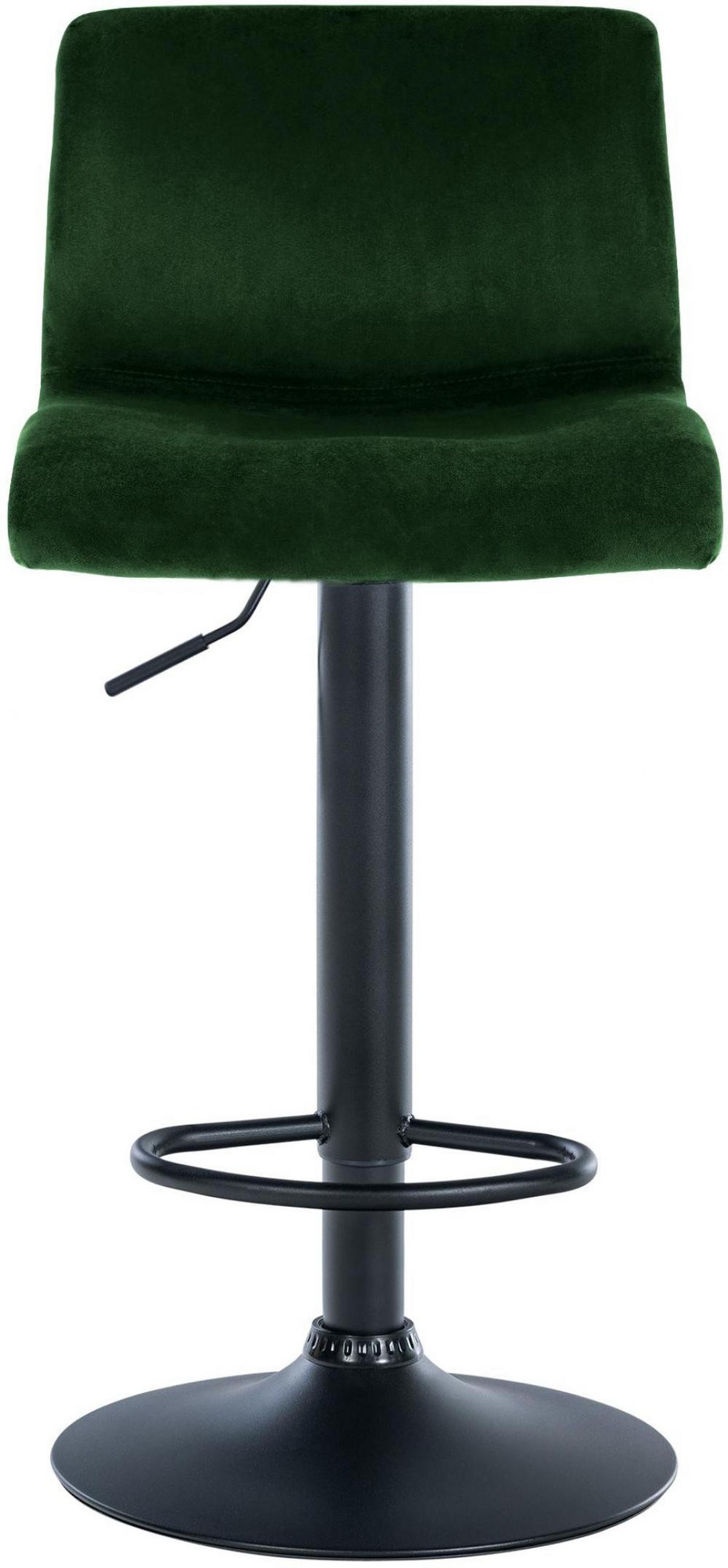 BARHOCKER Samt Grün - Grün, Textil (39/83/36cm) - CLP