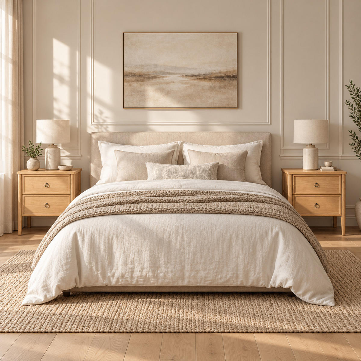 NACHTTISCH Rose 2er Set, Eiche - Beige, Holz (58/60/40cm) - WOODEK