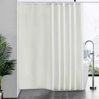DUSCHVORHANG Überlänge Beige 240 x 180 cm - Creme, Textil (240/180cm)