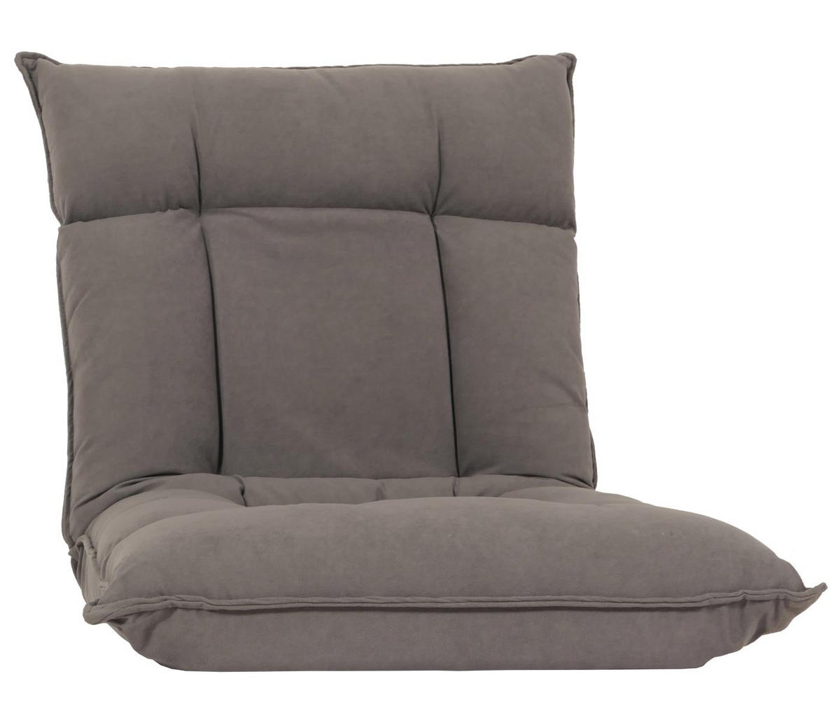 KRESLO NA PODLAHU Šedá - sivá, textil (110/14/57cm) - MCW