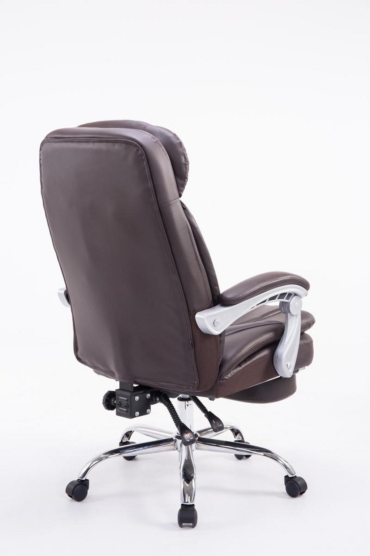 BÜROSTUHL XL Troja, Kunstleder Braun - Braun, Textil/Metall (67/122/67cm) - TPFLiving