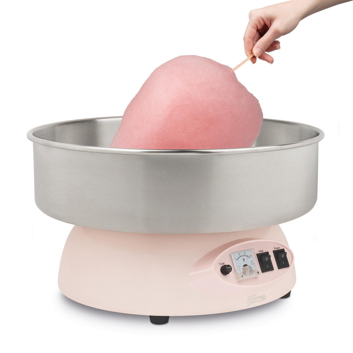 ZUCKERWATTEMASCHINE CIRCUS8 Rosa, Aluminium - Rosa, Metall (52/30/52cm) - HKoenig