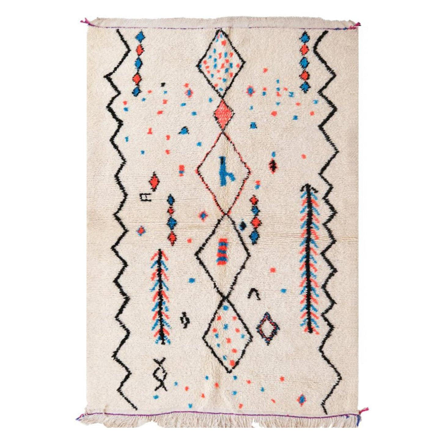 BERBERTEPPICH aus Marokko aus reiner Wolle 80x 240 cm - Multicolor, Naturmaterialien (80/240cm) - AFK Living