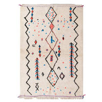 BERBERTEPPICH aus Marokko aus reiner Wolle 80x 240 cm - Multicolor, Naturmaterialien (80/240cm) - AFK Living