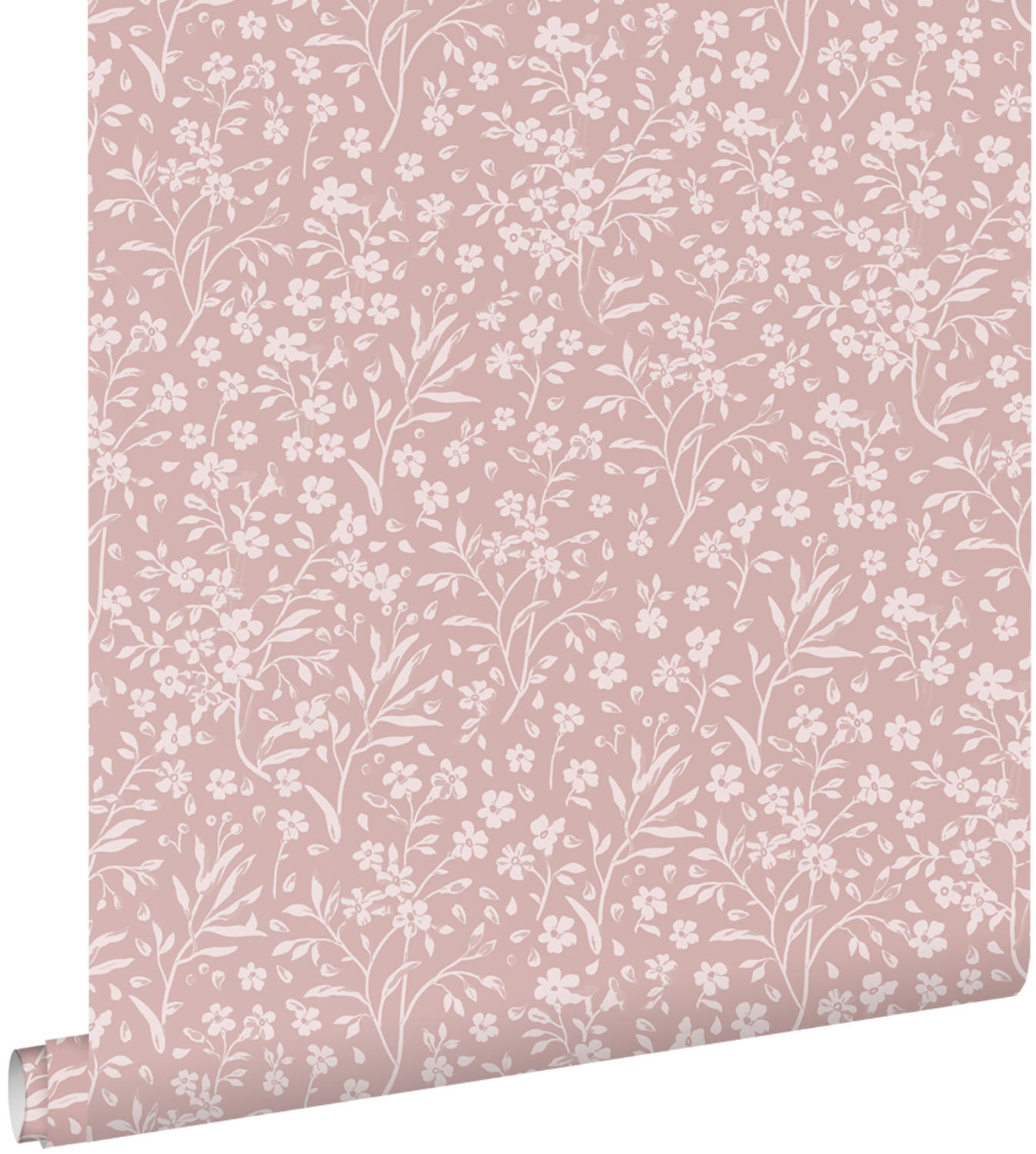 TAPETE Blumen 53 cm x 10.05 m - Pink, Papier (53/0.1cm) - ESTAhome