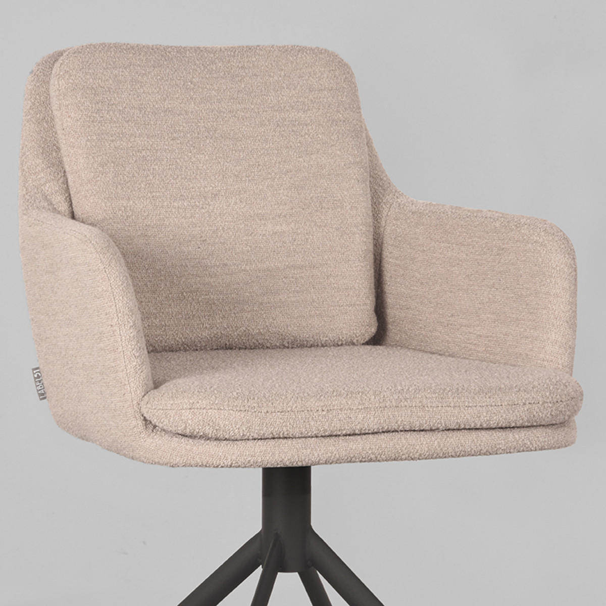 ESSZIMMERSTUHL Joy Beige 63/58/83 cm 2er-Set - Beige, Textil (58/83/63cm) - LABEL51