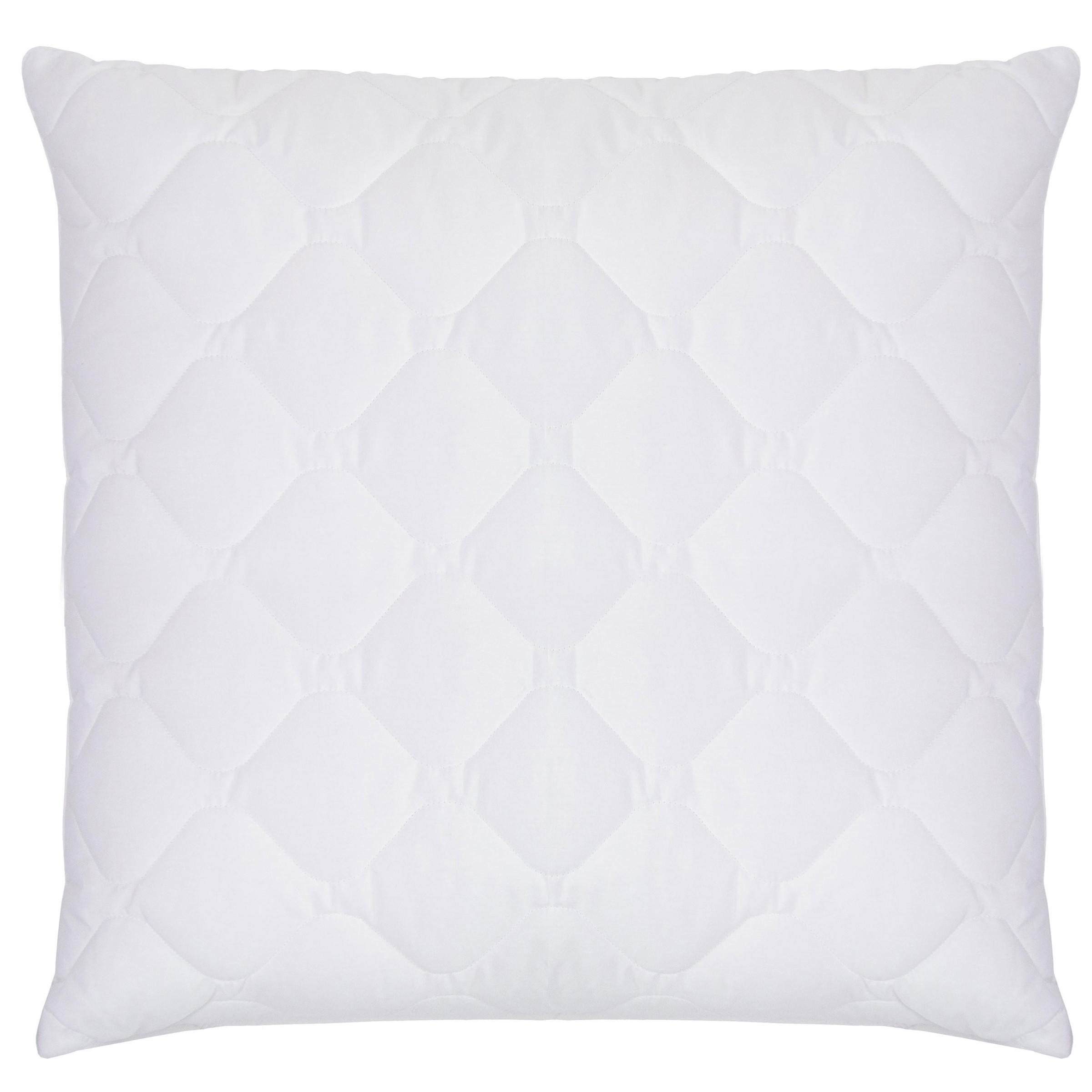 KISSEN, 80x80 cm, 100% Polyester-Hohlfaser Füllung, Weiß - Weiß, Textil (80/80cm) - Zollner