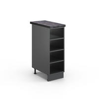 KÜCHENREGAL Fame-Line Anthrazit 30 cm, AP Anthrazit - Anthrazit, Holzwerkstoff (30/82/60cm) - Vicco