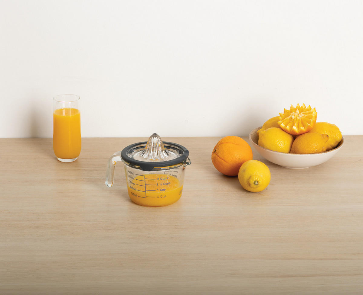 ZITRUSPRESSE aus Glas Neo 500 ml 19/13/13 cm - Grau, Glas (13/13/19cm) - 5five Simply Smart