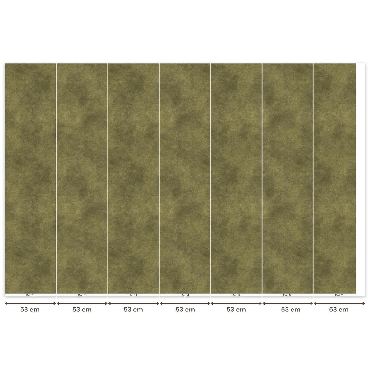 TAPETE - Textur - Abstrakt - Grün - 350x240 cm - Olivgrün, Papier (350/240cm) - OnlyWow